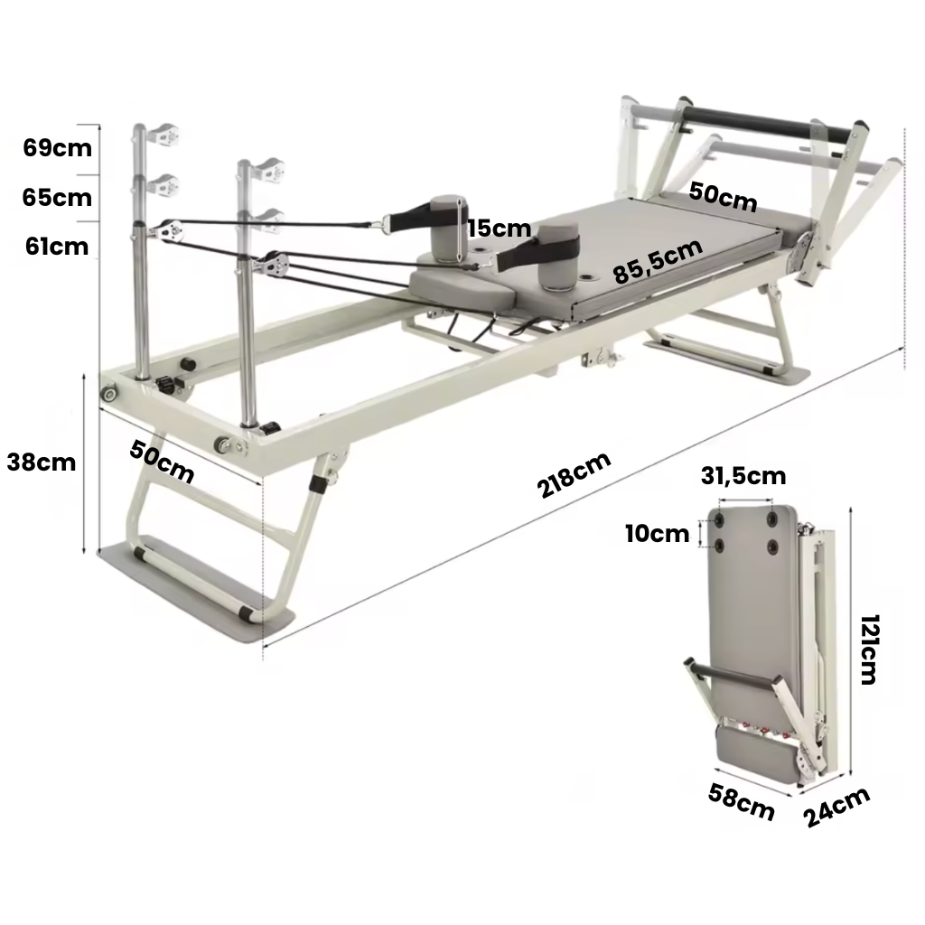 Pilate reformer gris pliable