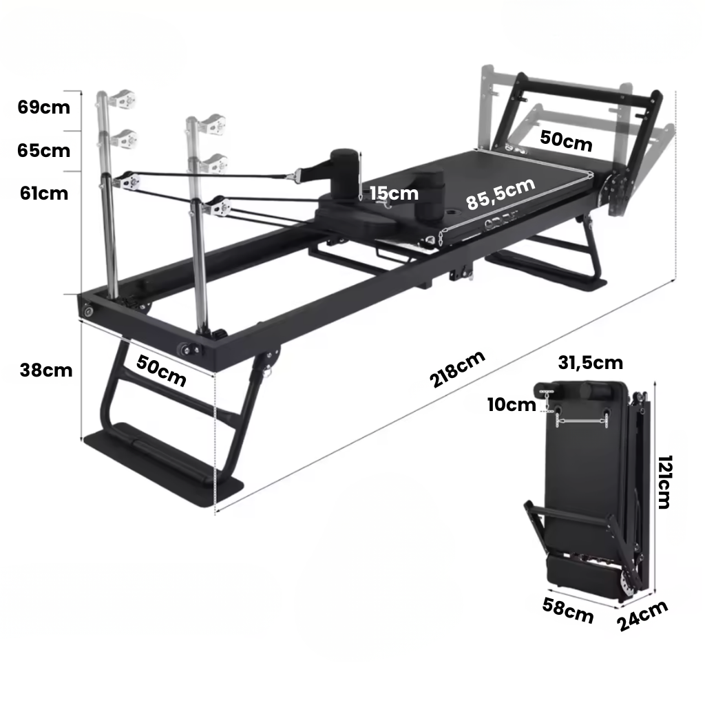 Pilate reformer pliable noir taille